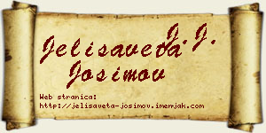 Jelisaveta Josimov vizit kartica